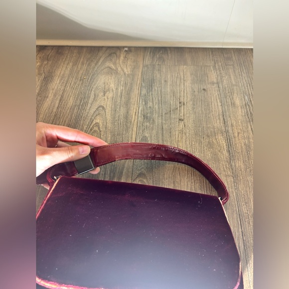 Prada pochette vintage velvet red / raspberry - Picture 11 of 15